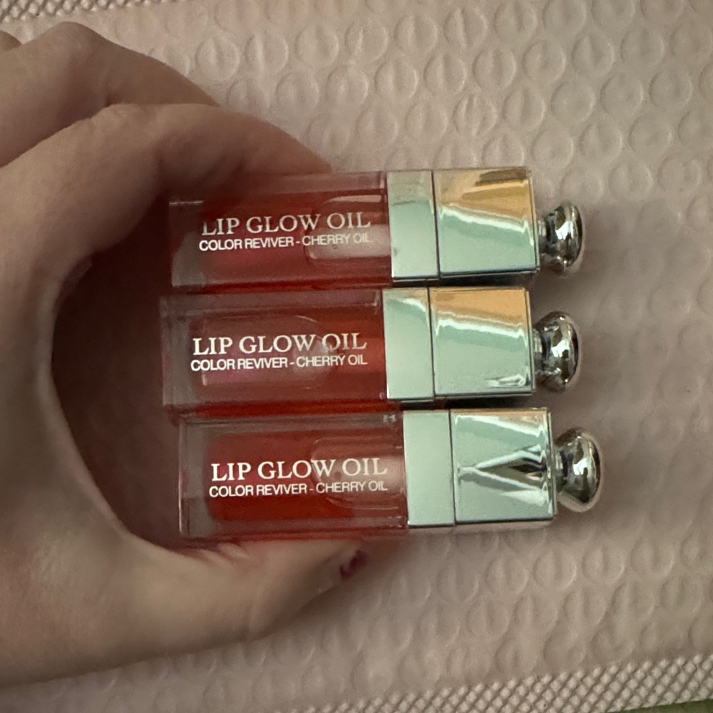 Dior Lip Glow Oil Bundle Poppy Coral